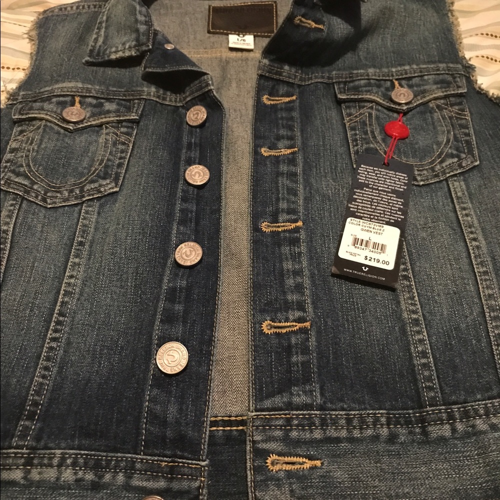 SOLD Authentic True Religion Vest. SOLD